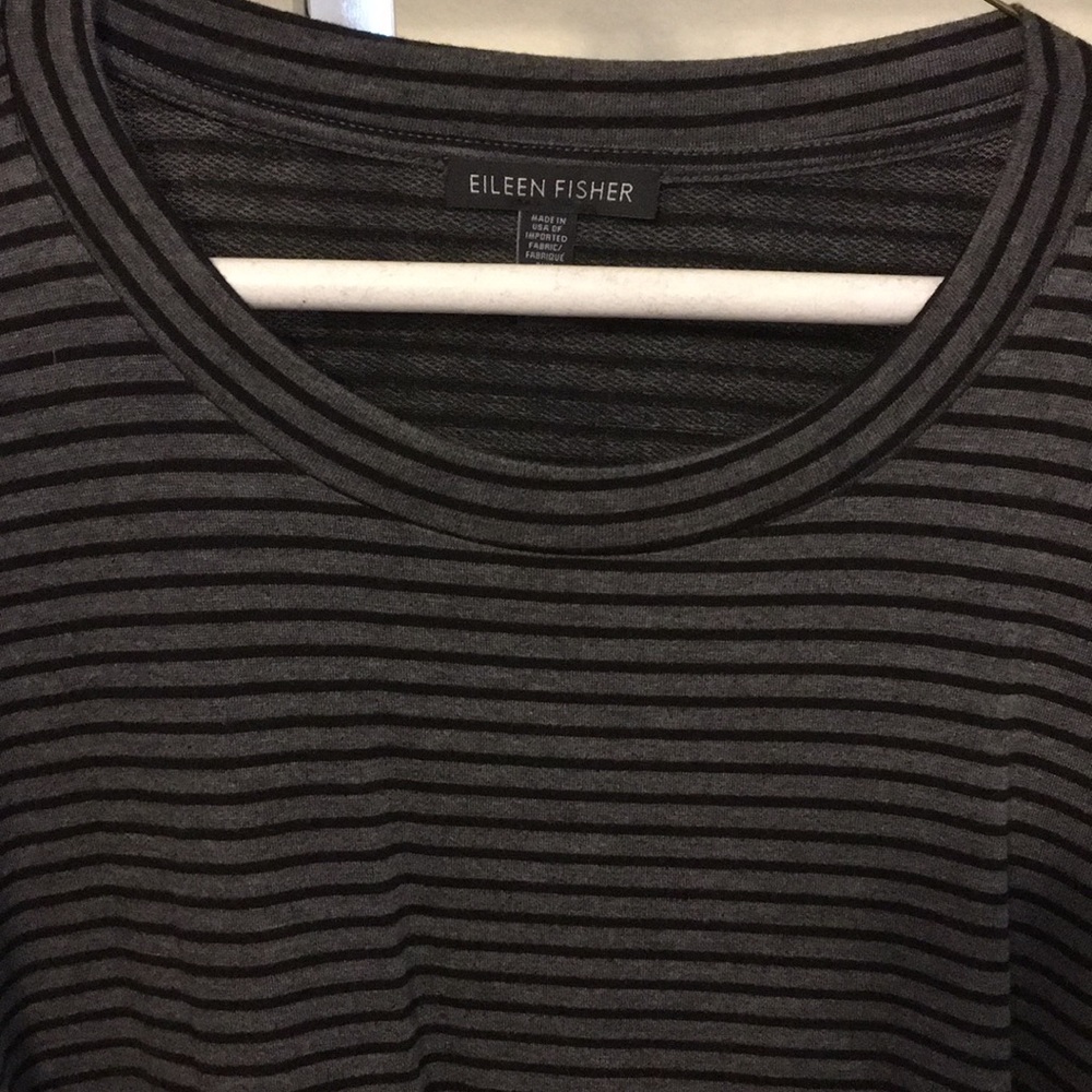 Eileen Fisher Black & Gray Tunic or Minidress M